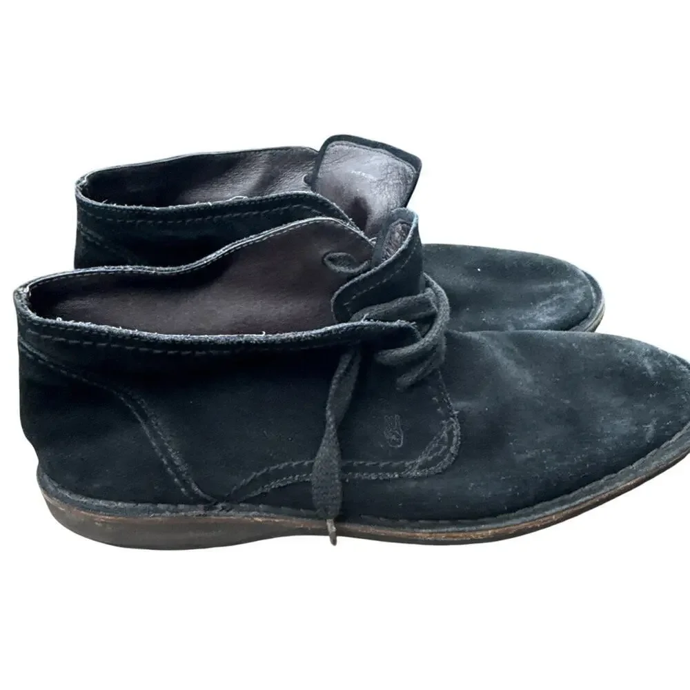 John Varvatos Star USA Chukka Lace Up Boots Men Size 11 M Black Suede